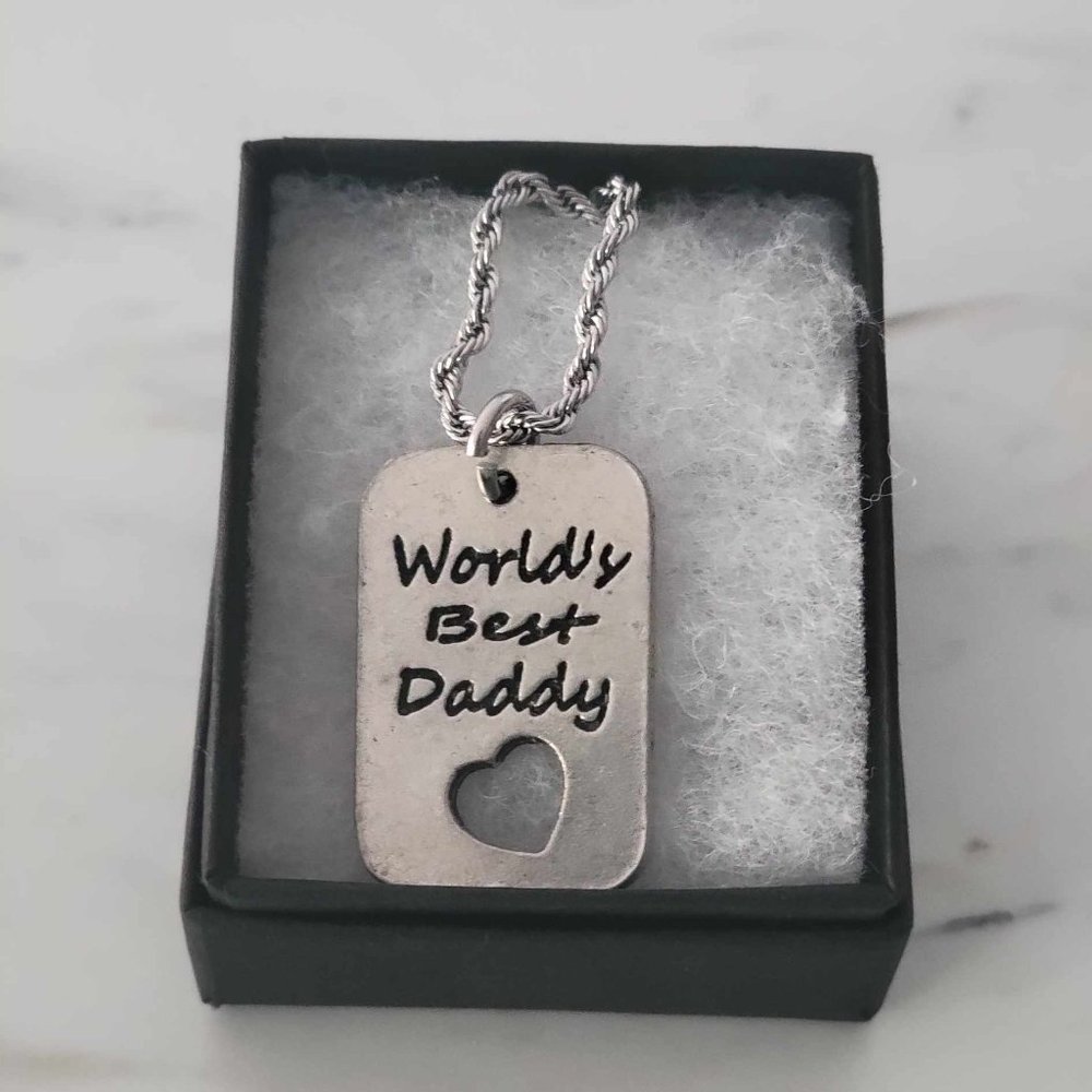 Worlds Best Daddy Rope Necklace